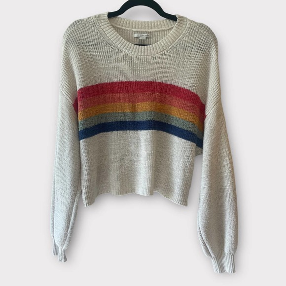 American Eagle Outfitters Sweaters - American Eagle rainbow stripe sweater size large